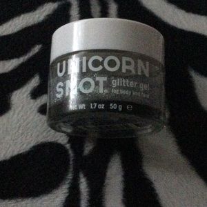 Unicorn as it face and body glitter